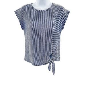 Caution To The Wind Striped Knot Top
